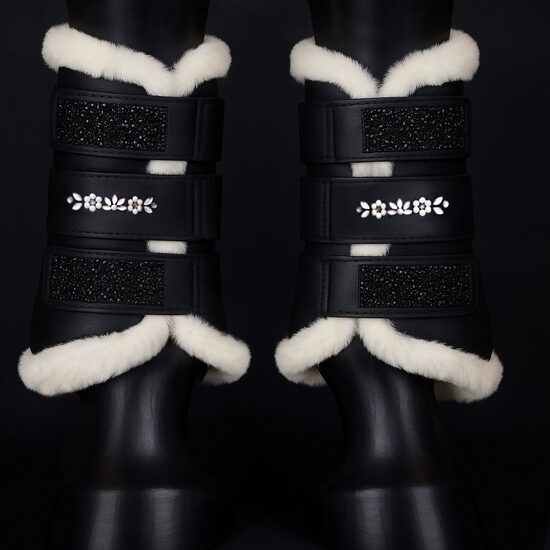 Gamaschen Flower Silver